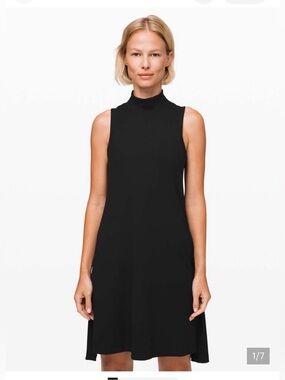 lululemon athletica Black Sleeveless Turtleneck “gone for the week” Dress